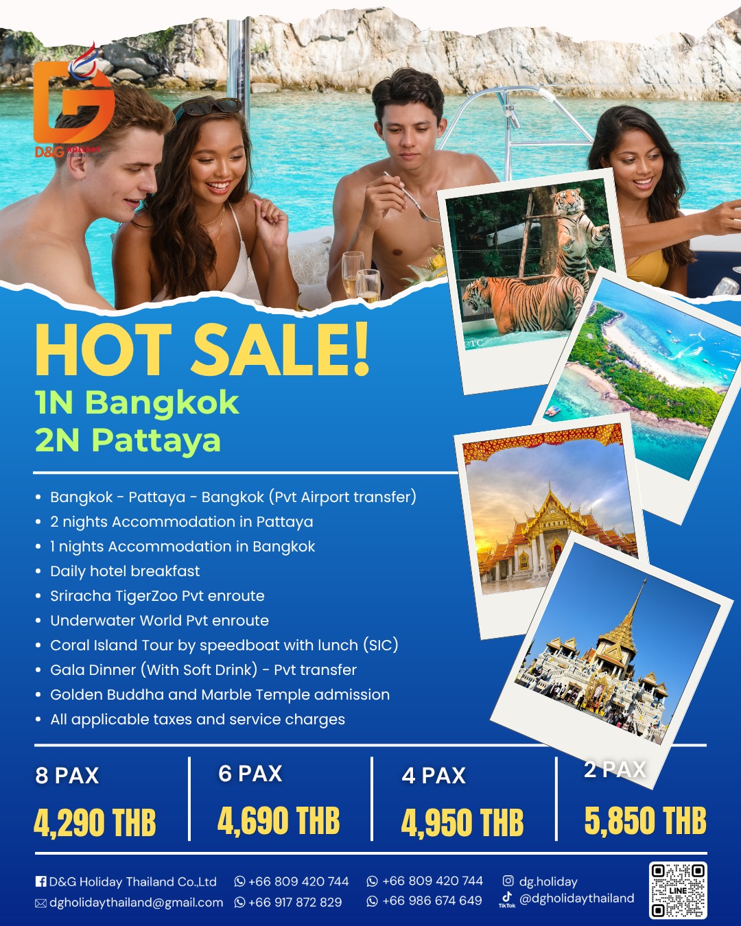 1N Bangkok · 2N Pattaya