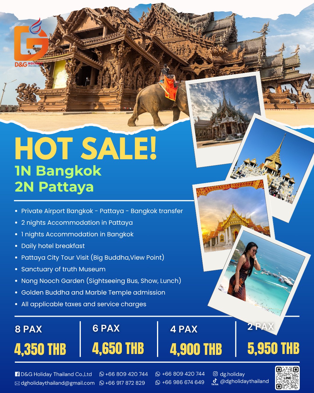 1N Bangkok · 2N Pattaya